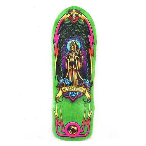 Dogtown Deck 10.0 Guadalupe Handshake/Jesse Martinez 1987 Reissue Dark Green Stain