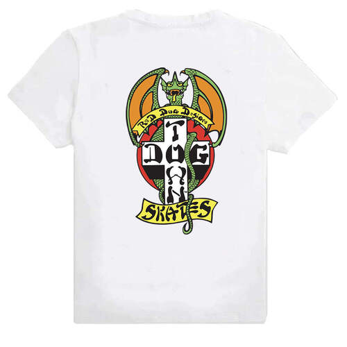 Dogtown Tee Red Dog OG 70s White