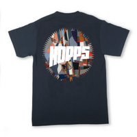 Hopps Tee Abstract Sun Logo Navy