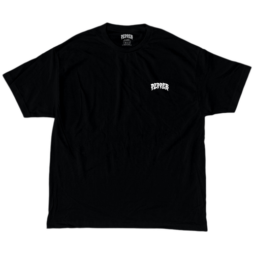 Pepper Tee Pocket Logo Black