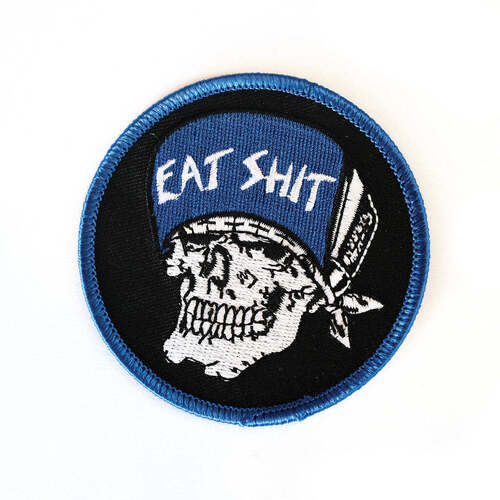 Suicidal Skates Patch Eat Shit Blue