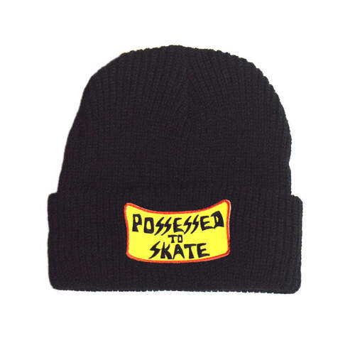 Suicidal Skates Beanie Possessed To Skate Patch Black