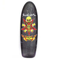 Suicidal Skates Deck 9.0 Possessed to Skate 70's Classic Black Fade/Assorted Stains