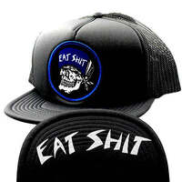 Suicidal Skates Hat Eat Shit Patch Mesh Flip Navy