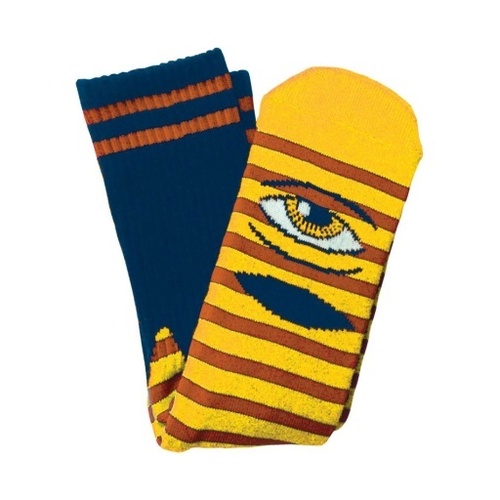 Toy Machine Socks Sect Eye Stripe Sock Yellow/Navy