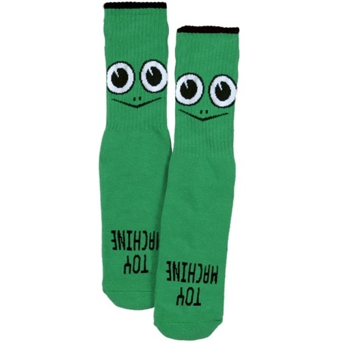 Toy Machine Youth Socks Turtle Face Green