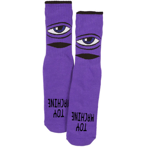 Toy Machine Youth Socks Sect Eye Purple