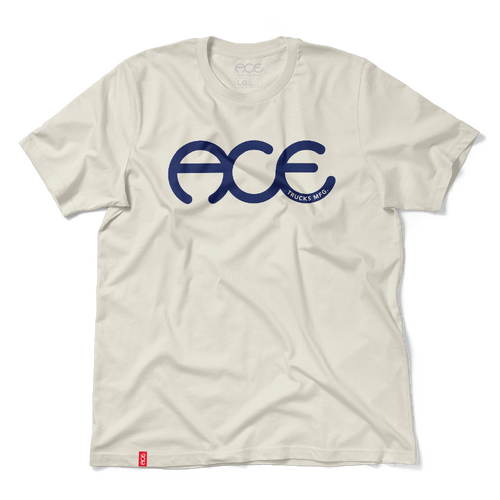 Ace Tee (S) Rings Natural /Blue Print