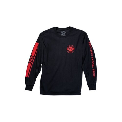 Ace LS Tee (M) Retro Jersey Black