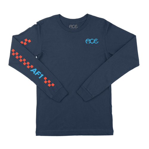 Ace LS Tee (S) Paddock Navy