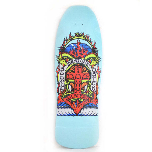 Dogtown Deck 10.3 Scott Oster 80s Reissue Gloss White/Blue Pearl Full Dip