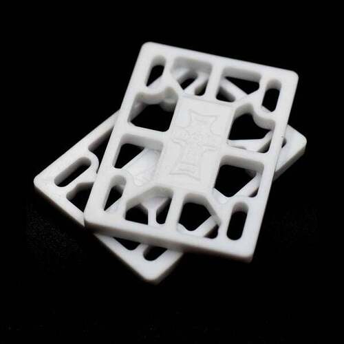 Dogtown Risers 1/8 Inch White 3mm