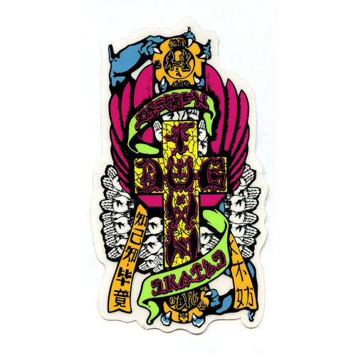 Dogtown Sticker 4" Eric Dressen Hands 80s