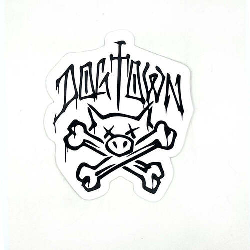 Dogtown Sticker 3.5" Pig & Bones