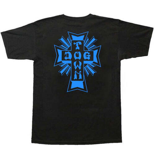 Dogtown Tee (L) Cross Logo Black/Blue