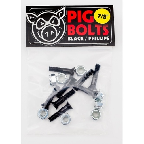 Pig Bolts (7/8") Phillips Black