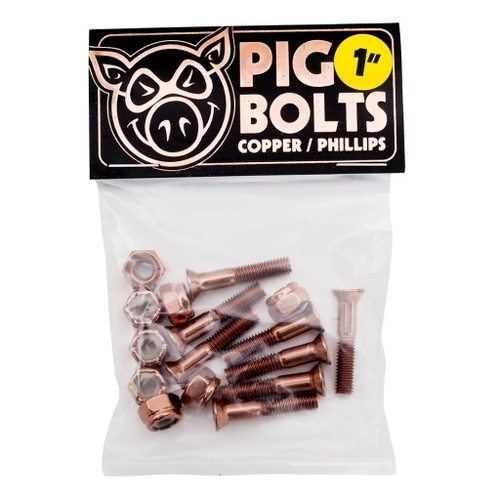 Pig Bolts (1") Phillips Copper