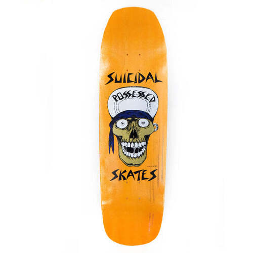 Suicidal Skates Deck 9.125 Punk Skull Pool Asssorted Stains 