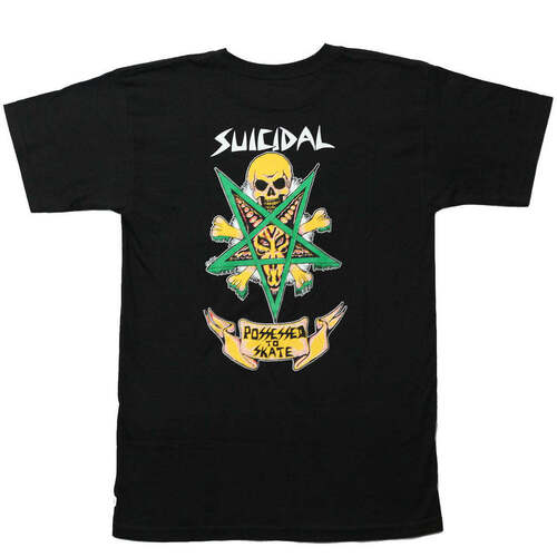 Suicidal Skates Tee (S) Possessed to Skate Black