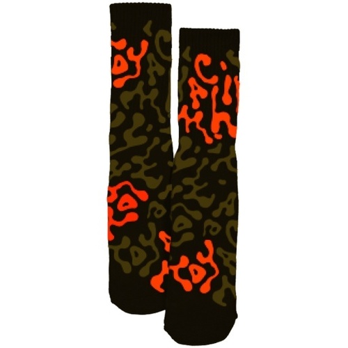 Toy Machine Socks Camo Sock Black