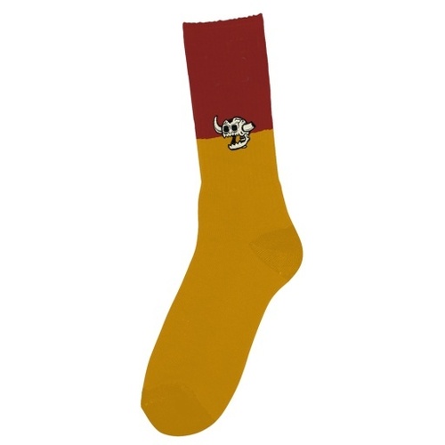 Toy Machine Socks Dead Monster Split Sock Maroon