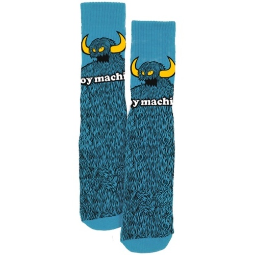 Toy Machine Socks Furry Monster Sock Blue