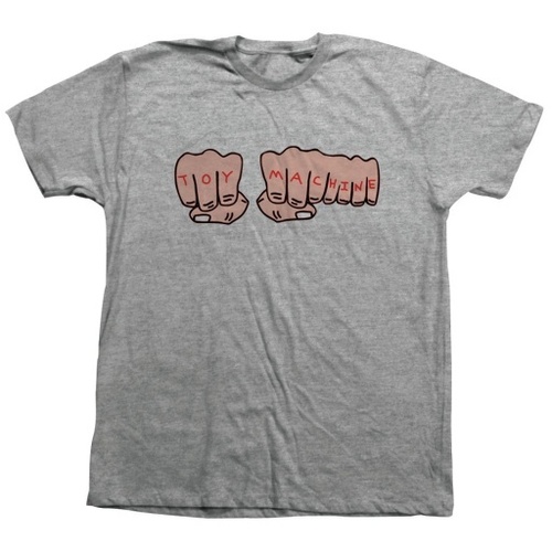 Toy Machine Tee (M) Fists Tee Heather Grey