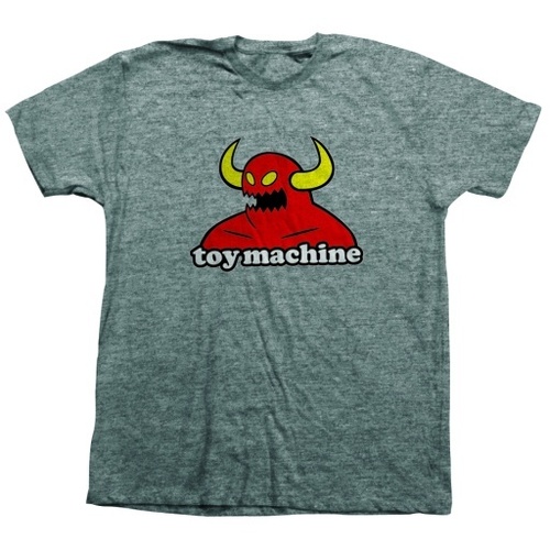 Toy Machine Tee (S) Monster Tee Graphite