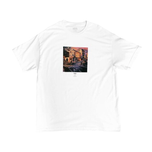 Traffic Tee (M) Driggs and Manhattan Ave White