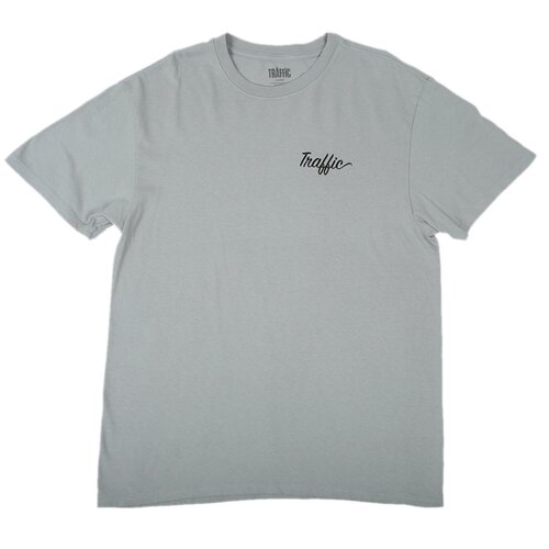 Traffic Tee (S) Script Logo Dove Grey