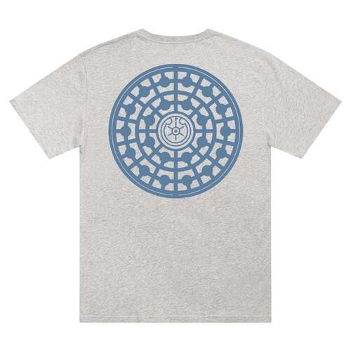 Traffic x Color Tee (M) Manhole Ash