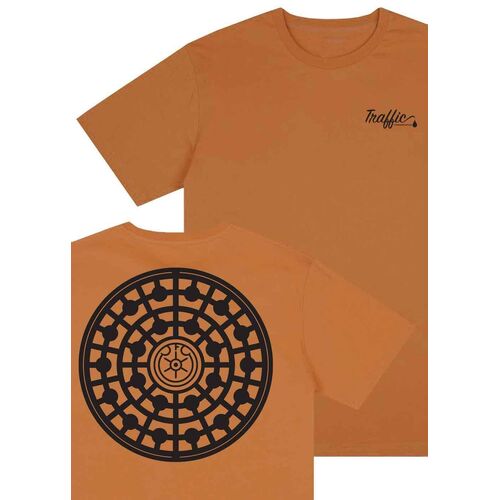 Traffic x Color Tee (S) Manhole Burnt Orange