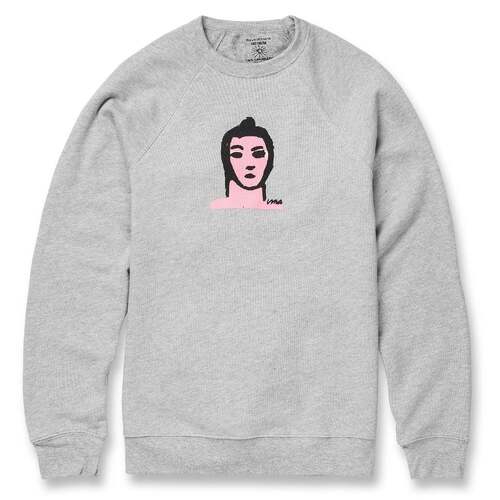 Uma Sweater (S) Pink Lady Grey