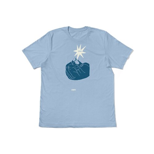 Uma Tee (L) Snap Baby Blue