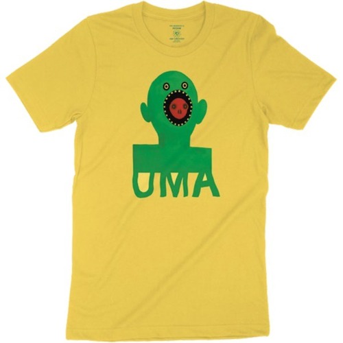 UMA Tee (S) Mouthface Yellow 